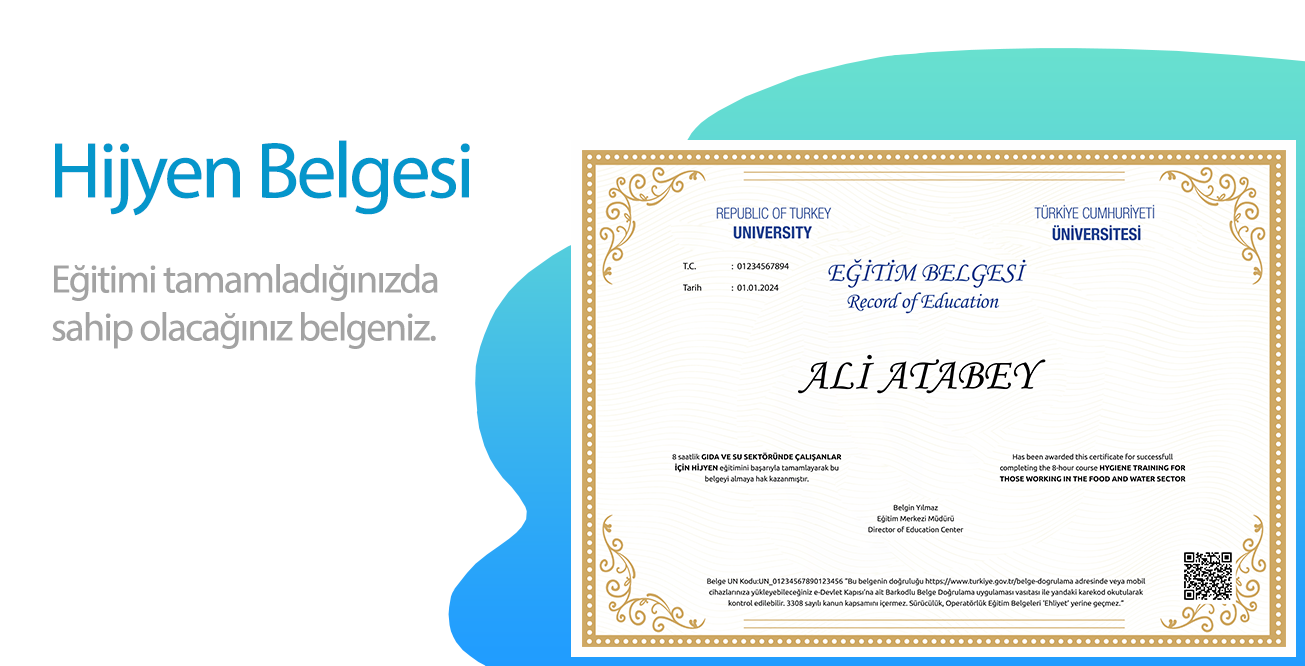 Hijyen Belgesi